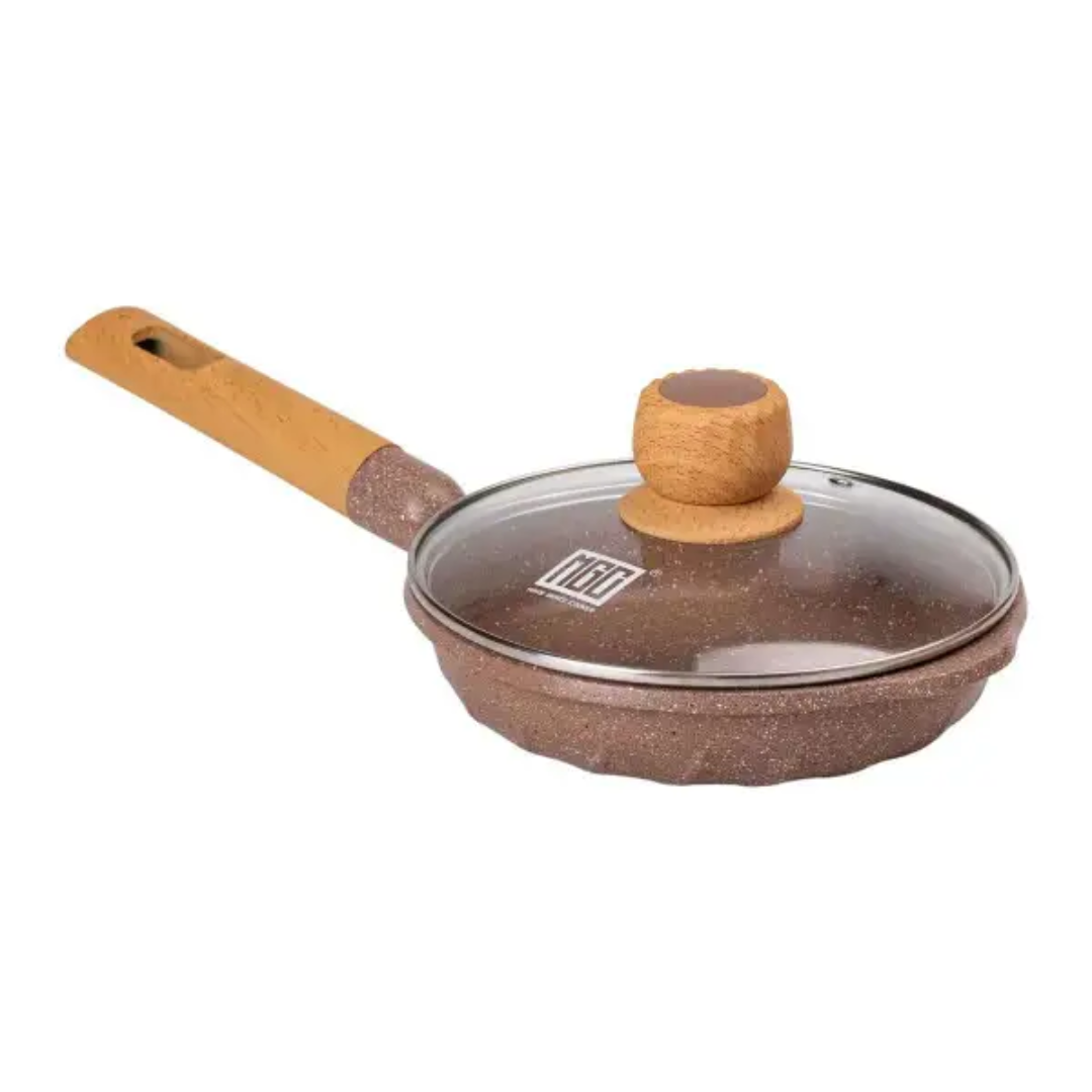 Сковорода універсальна MGC алюмінієва з антипригарним покриттям 20 см Кавовий