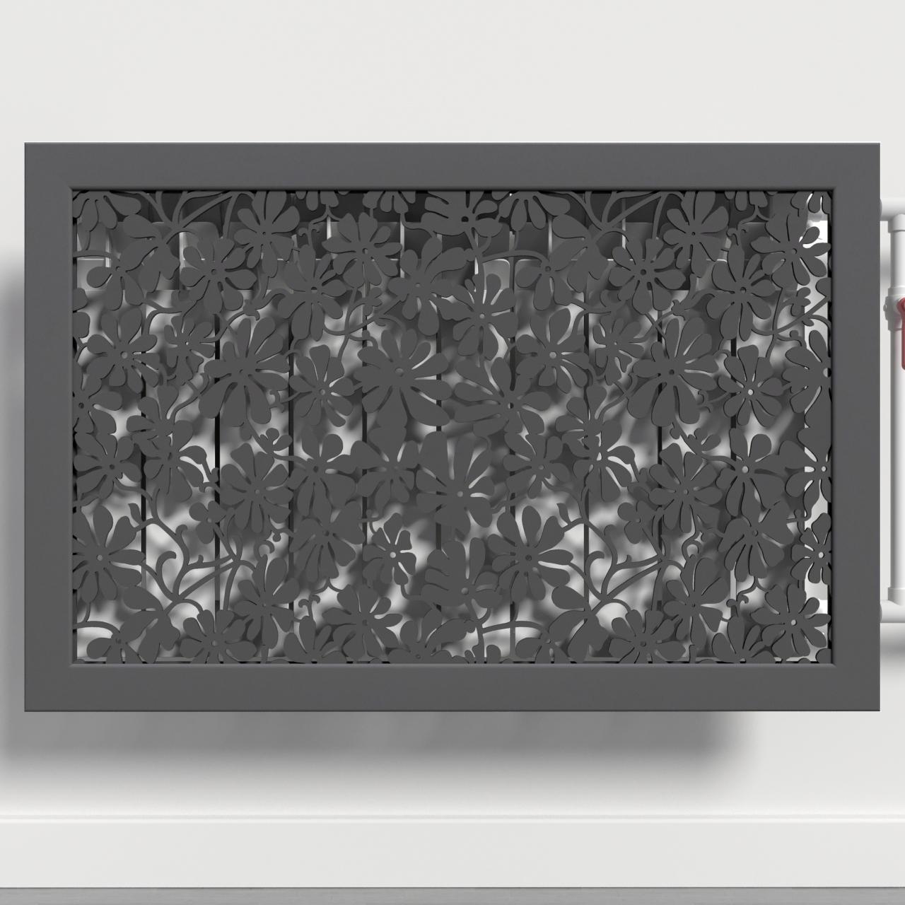 Решетка-экран на батарею SMARTWOOD 300 мм Графит (R20571106)