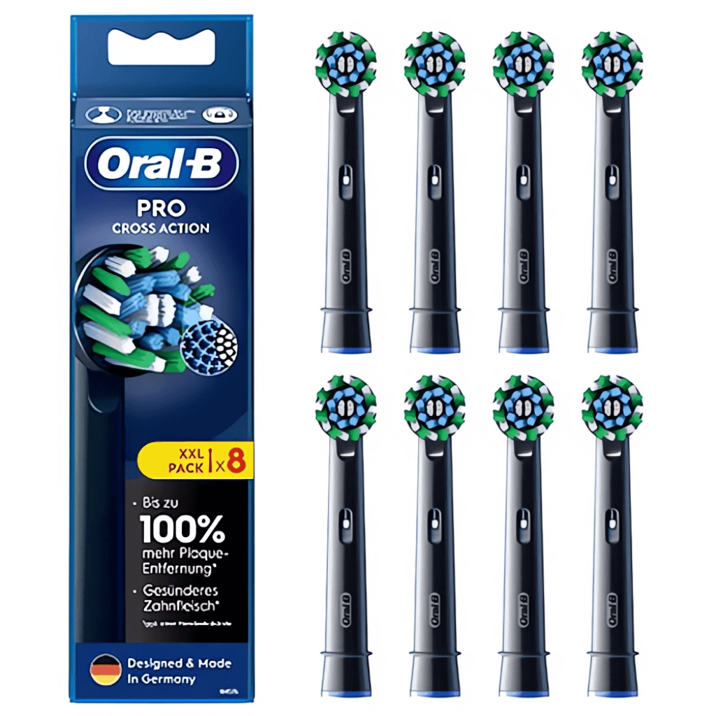 Насадки для електричної зубної щітки Oral-B Pro Cross Action 8 шт. Чорний