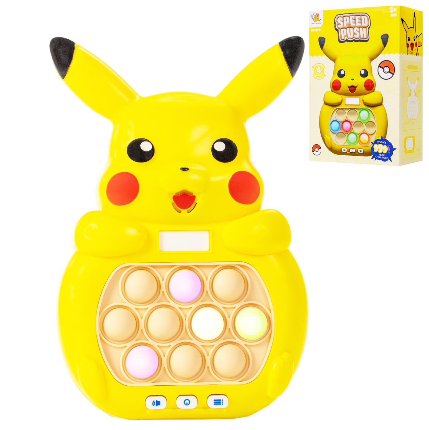 Интерактивная игрушка Quick Push Game Pop It покемон Пикачу 999 уровней (18298264) - фото 6