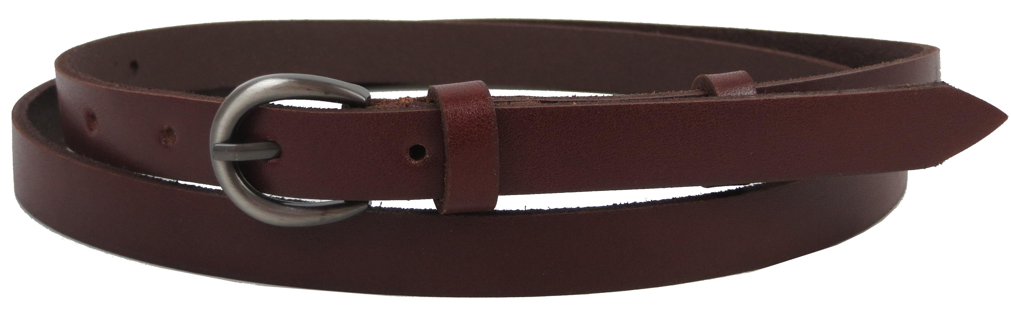 Женский ремень Skipper кожаный Коричневый (1412-15)
