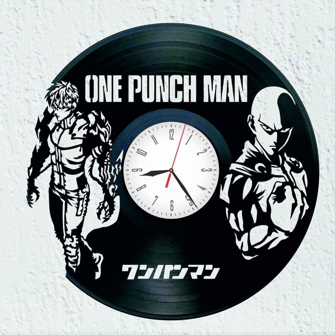 Часы настенные One Punch Man 2252 из виниловой пластинки
