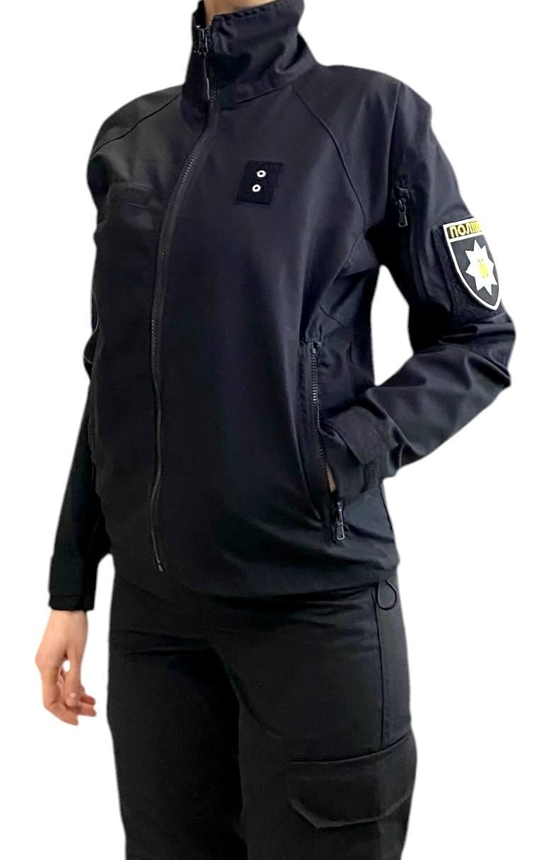Куртка-вітровка тактична жіноча Поліція тонка XL Чорний (34144093)