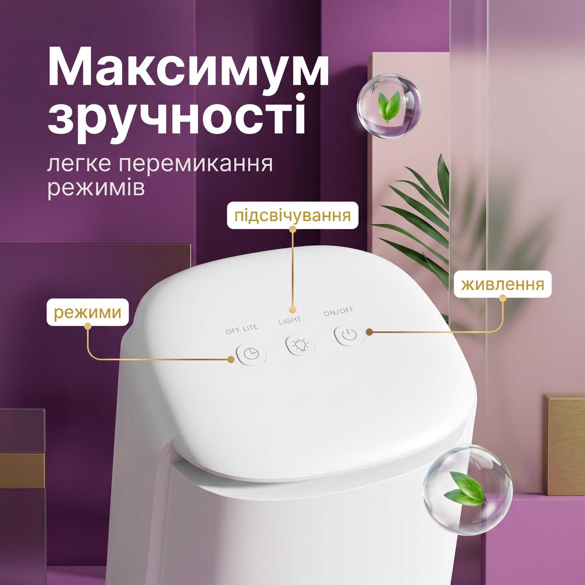 Осушувач та очищувач повітря 250 мл/добу 1000 мл 24 м2 Білий (0277-0001) - фото 7