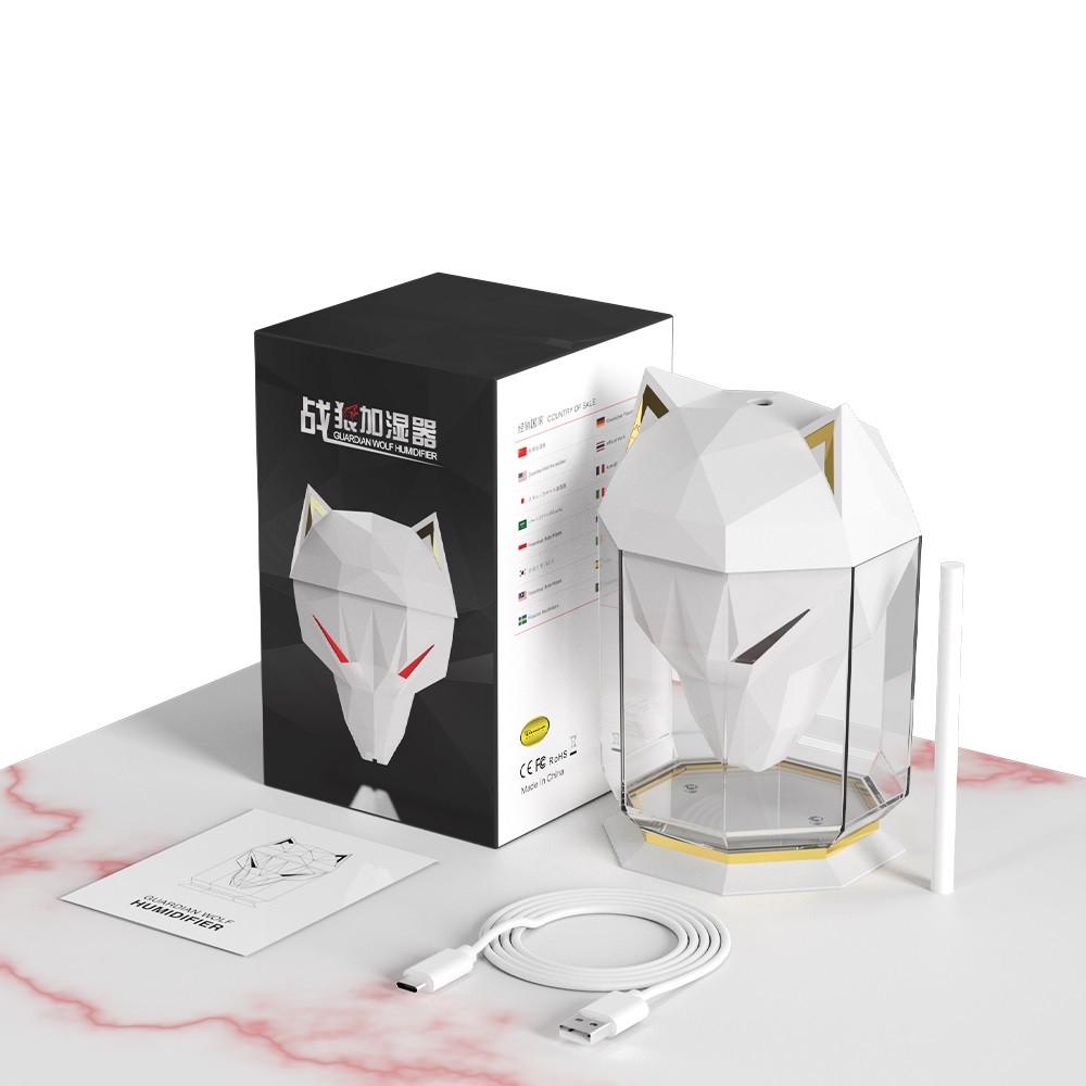 Зволожувач повітря RIAS LH-J009 Голова вовка з RGB підсвічуванням 650 мл White (3_06903) - фото 6 Зволожувач повітря RIAS LH-J009 Голова вовка з RGB підсвічуванням 650 мл White (3_06903) - фото 6