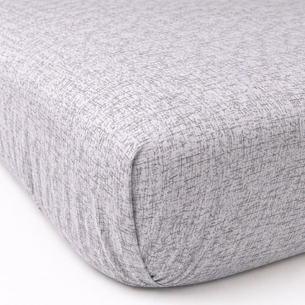 Простынь на резинке Графитовый Акцент бязь 80х200х25 см (44881495)