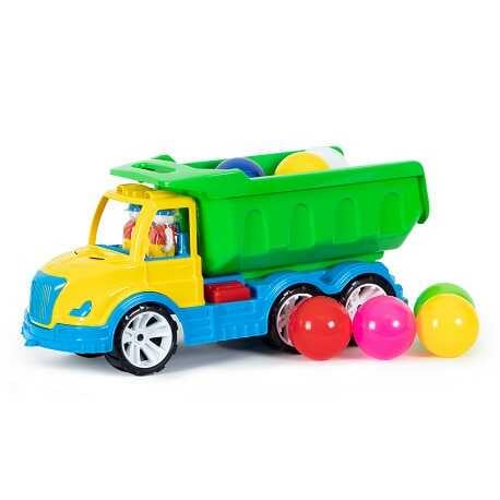 Набор детский Bamsic 009/12 Самосвал Mati шарики большие (113381)