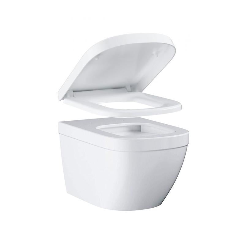 Унитаз подвесной Grohe EuroCeramic 54 с крышкой-сиденьем Softclose Белый (39328000/39330001)