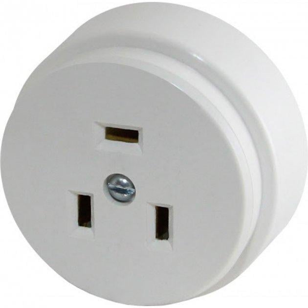 Гнездо накладное Lemanso LMA313 для электроплит однофазное с заземлением