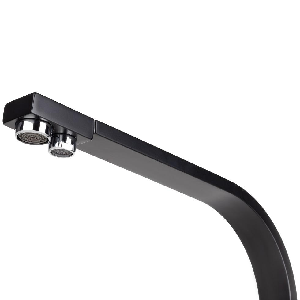 Кухонний змішувач Leomikao Kioto Black mat (6712196) - фото 5