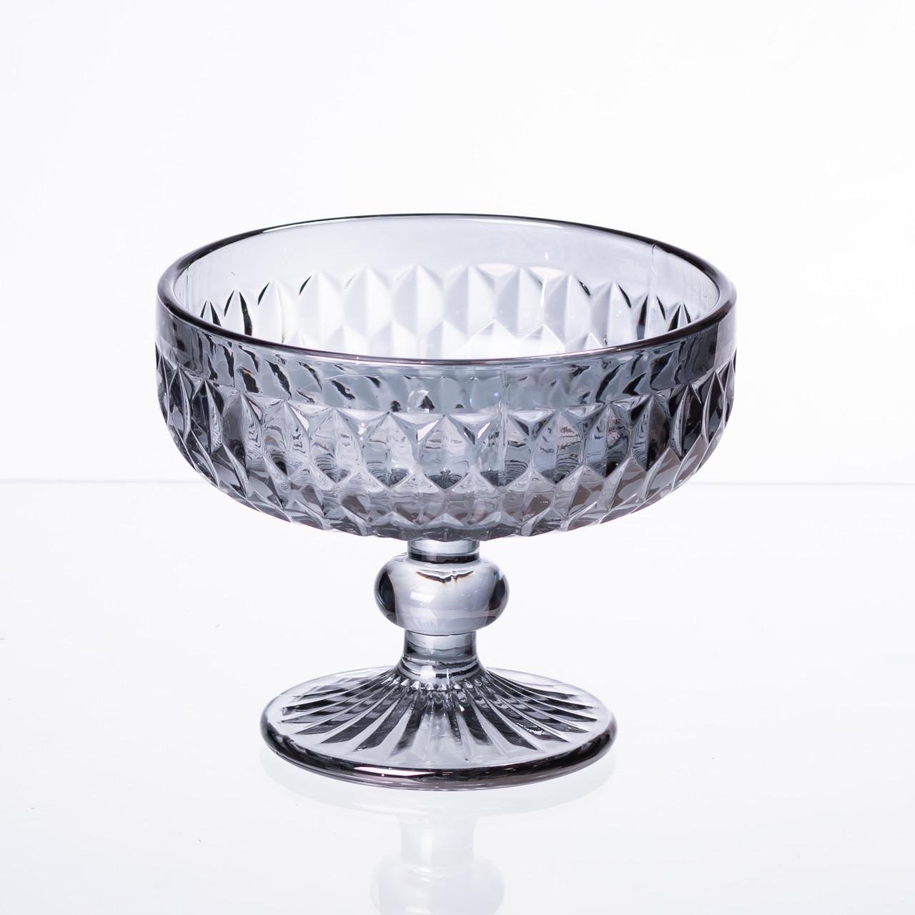 Набір креманок на ніжці 6 шт. 300 мл Сірий (HP-19-118) - фото 2 Набір креманок на ніжці 6 шт. 300 мл Сірий (HP-19-118) - фото 2