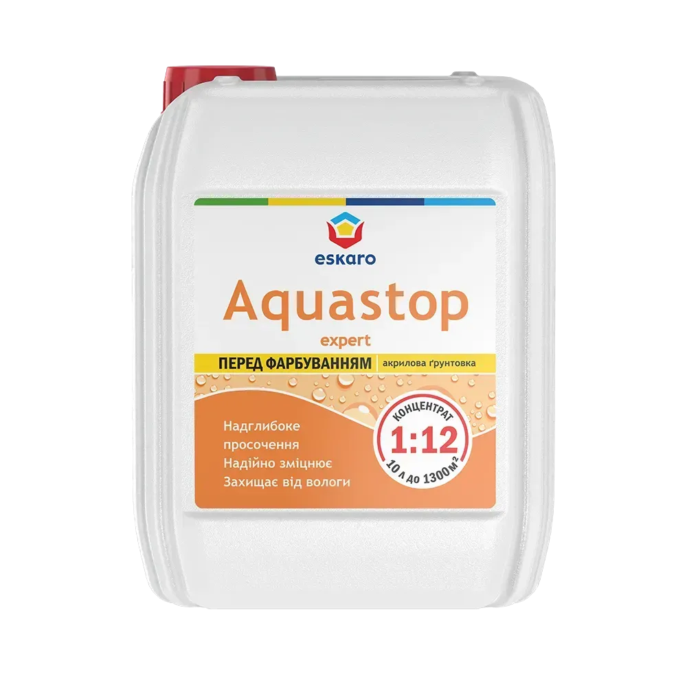 Грунтовка-концентрат глубокого проникновения Eskaro AQUASTOP EXPERT 3 л (2028273679)