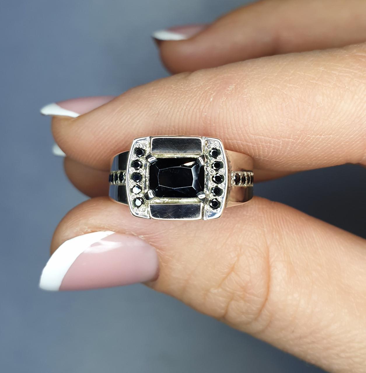 Кольцо серебряное с агатом р. 19,5 5,52 г (1182187773)