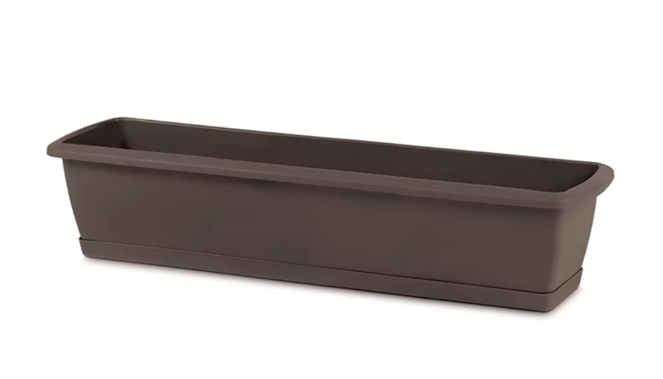 Ящик балконный Prosperplast Respana Set с подставкой 80 см Коричневый (ISE800P-R222) Ящик балконный Prosperplast Respana Set с подставкой 80 см Коричневый (ISE800P-R222)