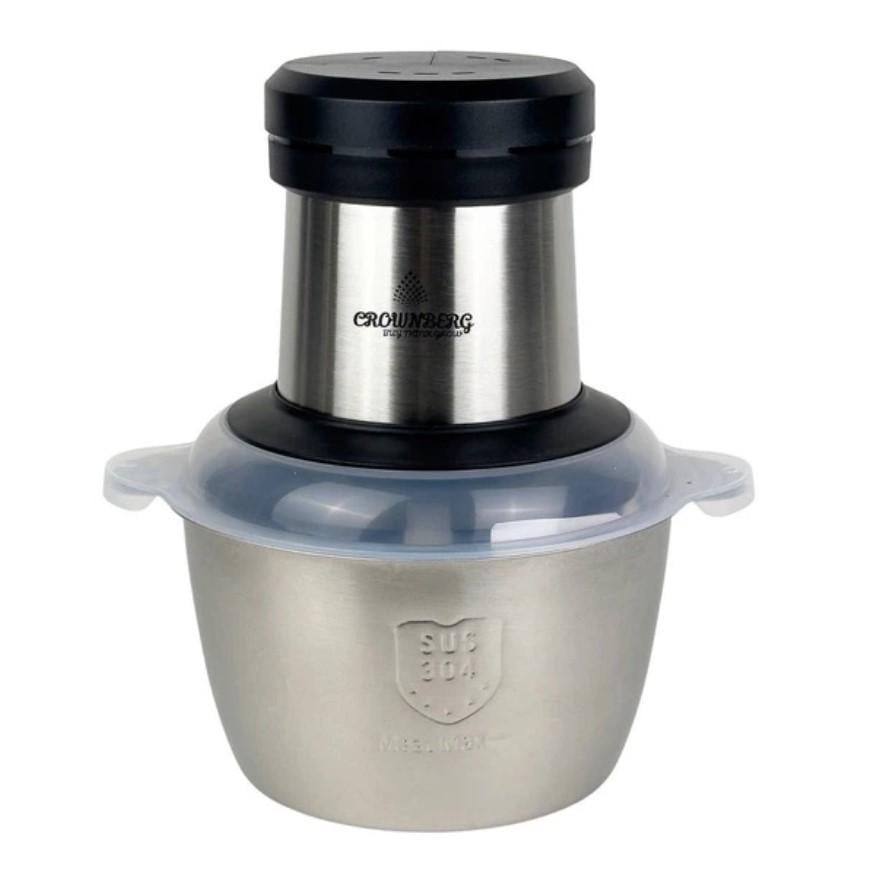 Измельчитель для мяса/овощей Crownberg СВ-8987 с чашей 500 Вт 2 л Серый (2862560427)