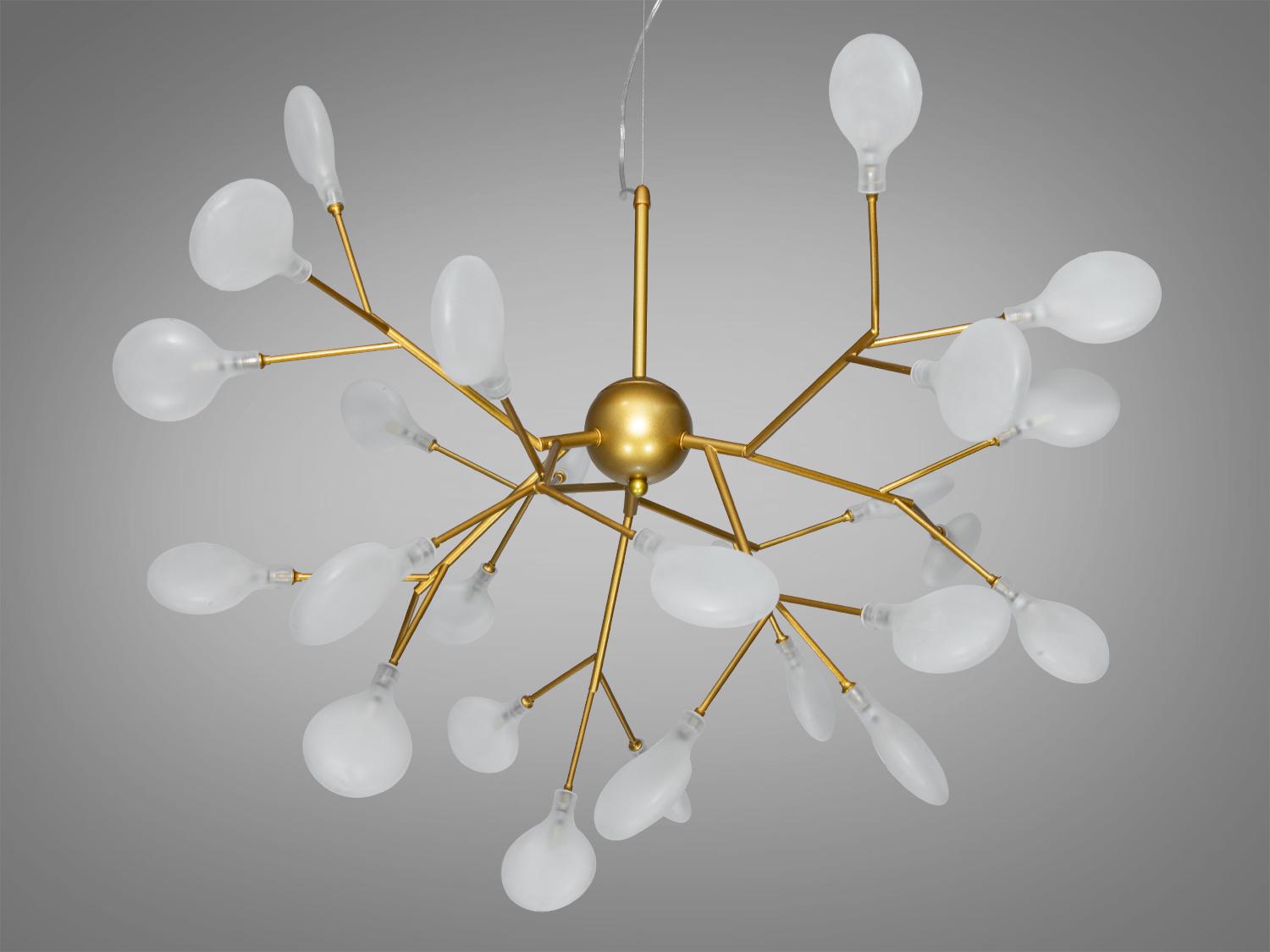 Люстра подвесная Светлячок 27 ламп Золотой сатин (8887-27A GD) - фото 2