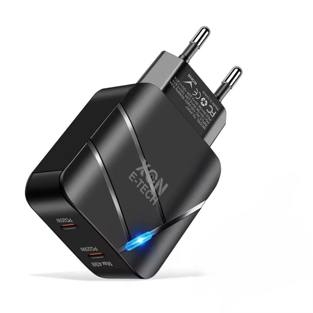 Зарядное устройство XON PowerCharge USB Type-C 40W Черный (PCWC040020A0С2B 6099)