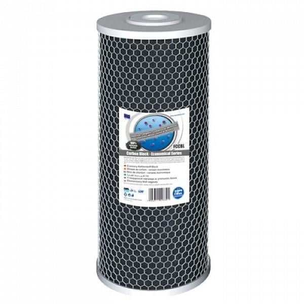 Картридж для воды Aquakut FCCBL+РР ВВ 10" 4 1/2" прессованный активированный уголь (104-261)