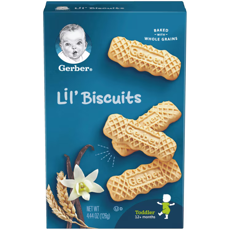 Печиво Gerber Lil 'Biscuits для дітей від 12 міс. 126 г