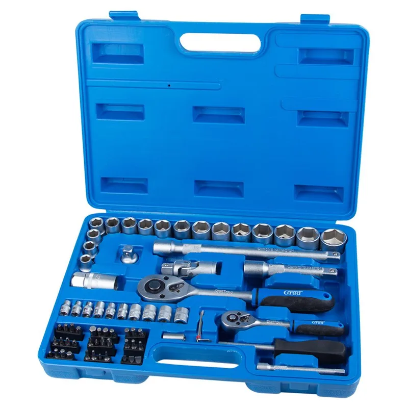 Набір насадок торцевих Grad Start та біт 1/4" та 1/2" 72 шт. (6003145)