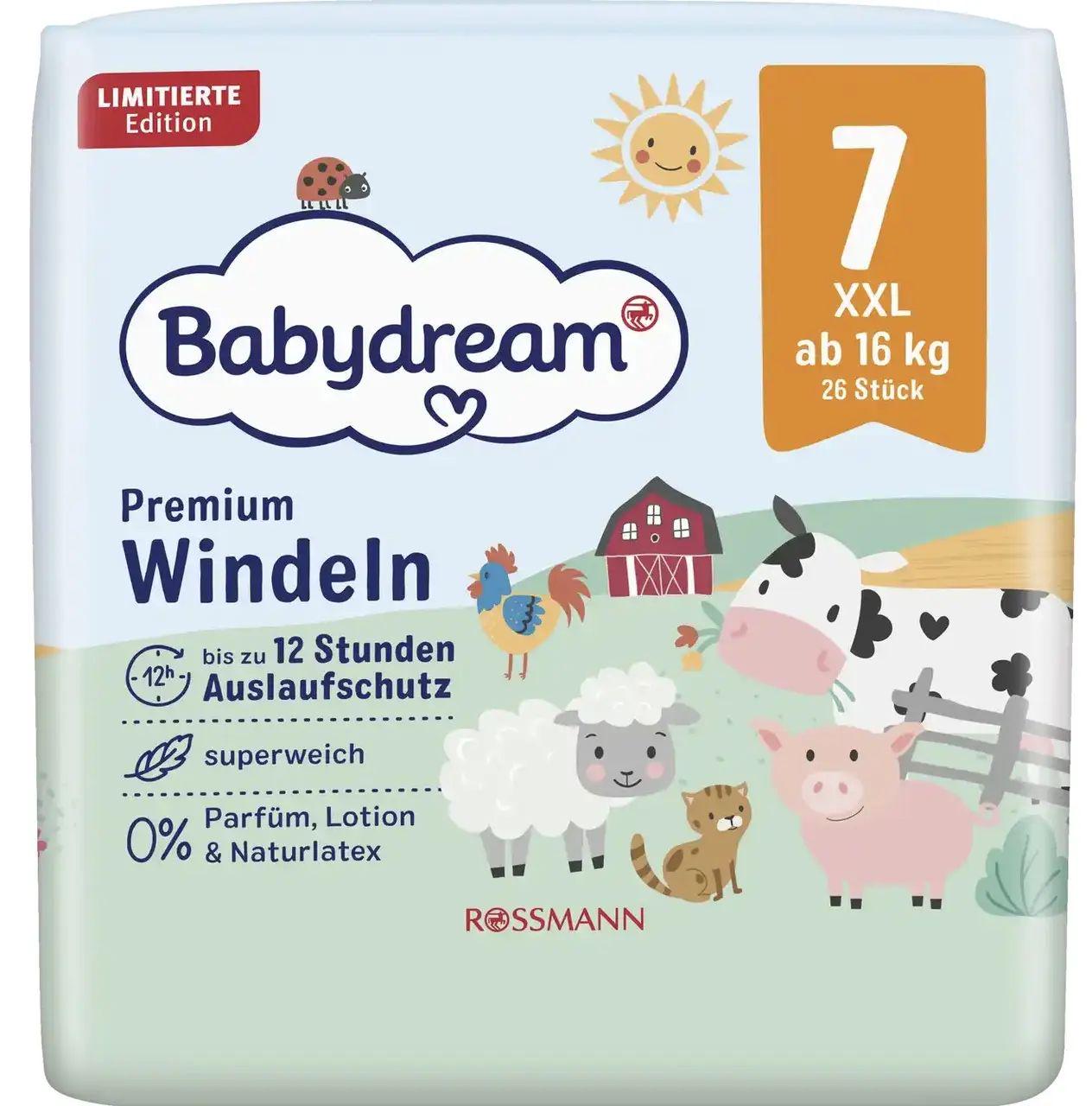 Подгузники Babydream Premium 7 16+ кг 26 шт. (15349)