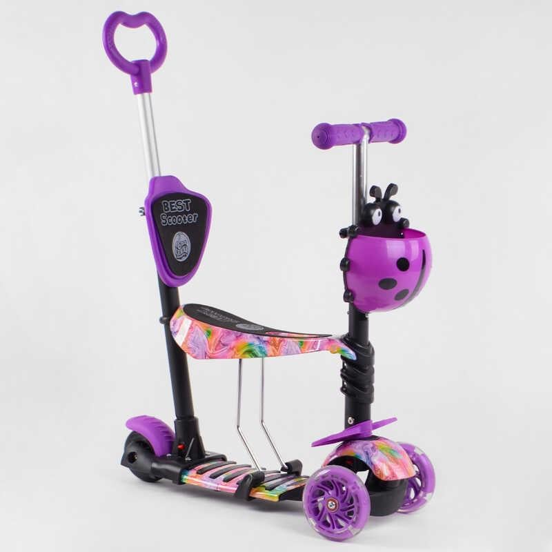 Самокат Best Scooter Абстракція 5в1 PU колеса з підсвічуванням Multicolor (115954)