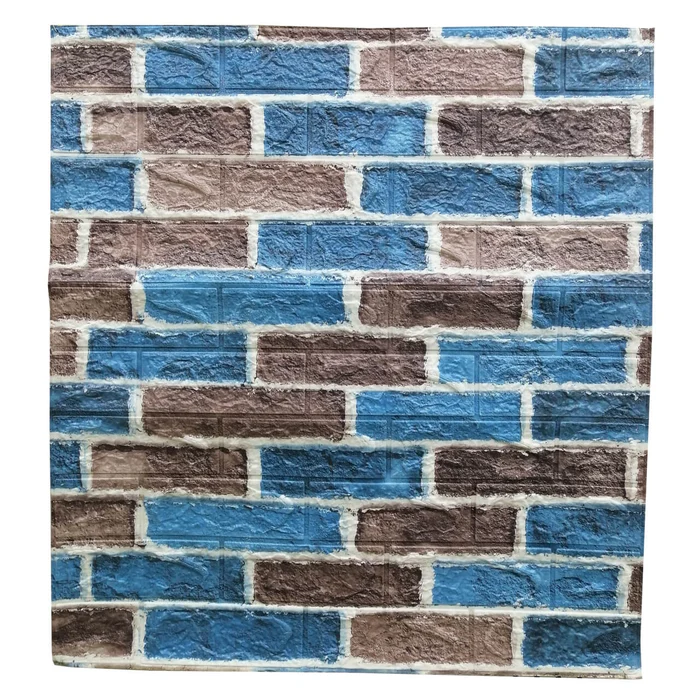 3D-панель декоративна самоклеюча цегла 700x770x4 мм Морський (BPN4-071) - фото 1 3D-панель декоративна самоклеюча цегла 700x770x4 мм Морський (BPN4-071) - фото 1