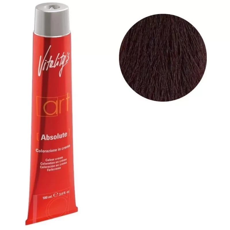 Крем-краска для волос с масляным коктейлем Vitality’s Art Absolute Hair Color Cream 5/86 Вишнево-красный 100 мл