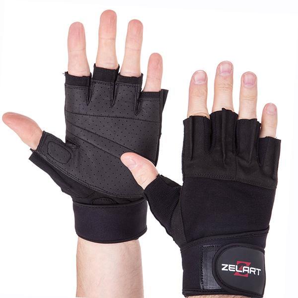 Перчатки для тяжелой атлетики Zelart SB-161099 XXL Черный (07363031)