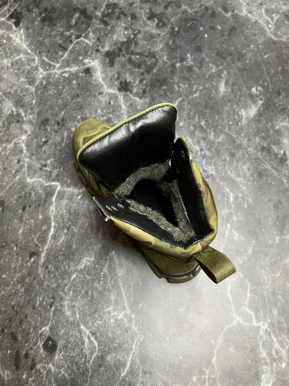 Берці зимові чоловічі з хутром р. 41Хакі/Піксель - фото 6 Берці зимові чоловічі з хутром р. 41Хакі/Піксель - фото 6