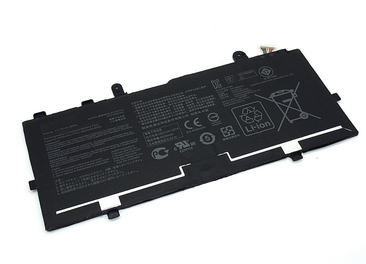 Аккумулятор для ноутбука Asus C21N1625 VivoBook Flip 14 TP401N 7.7V/8.8V Black 4920mAh OEM