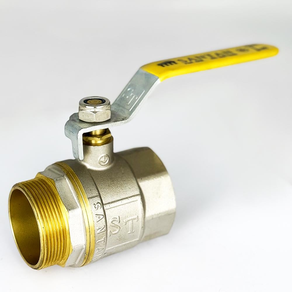Кран шаровой для газа SANTAN 605 2" внутренний-наружный Желтый (58304) - фото 2 Кран шаровой для газа SANTAN 605 2" внутренний-наружный Желтый (58304) - фото 2