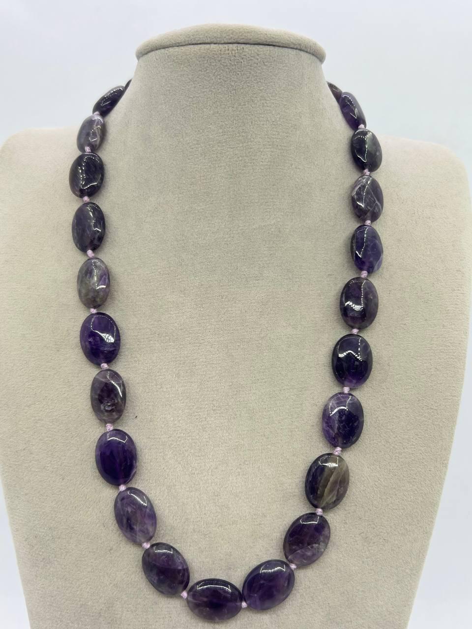 Бусы аметист 44 см Фиолетовый (11691)