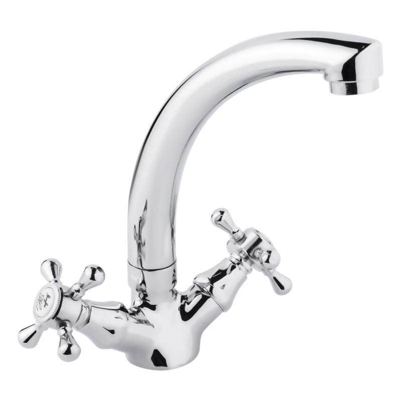 Змішувач для кухні Lidz Mayfair LIDZCRM162722 двовентильний Хром (77280)