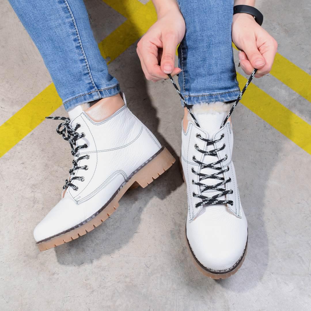 Ботинки женские зимние из натуральной кожи 324249 р. 38 24 см