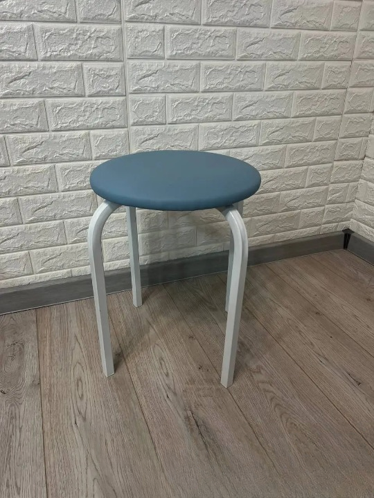 Табурет кухонний Стандарт 30х45 см Блакитний/Білий (28374065)