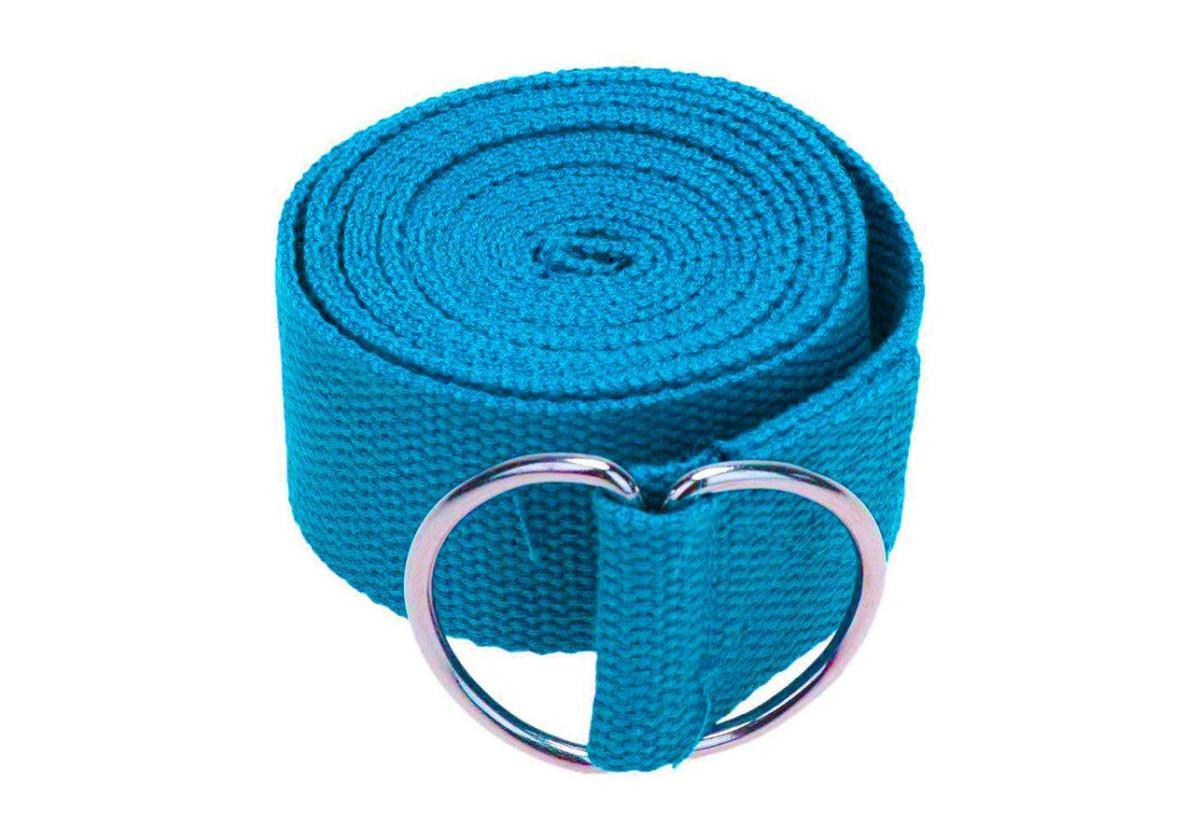 Ремень для йоги EasyFit Голубой (EF-1830-M)