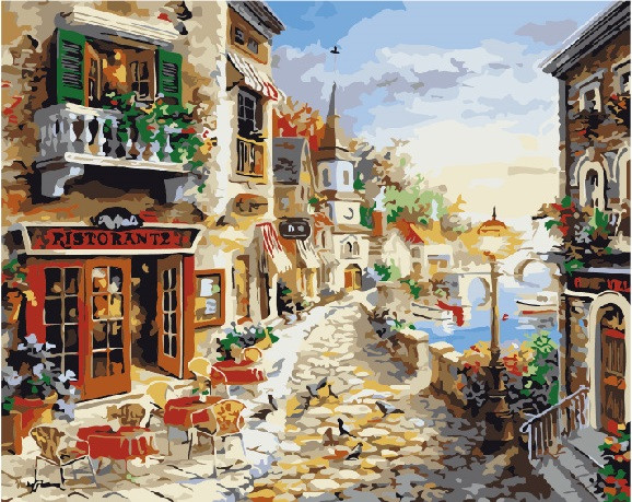 Картина по номерам Brushme Сказочная улица (GX7233)