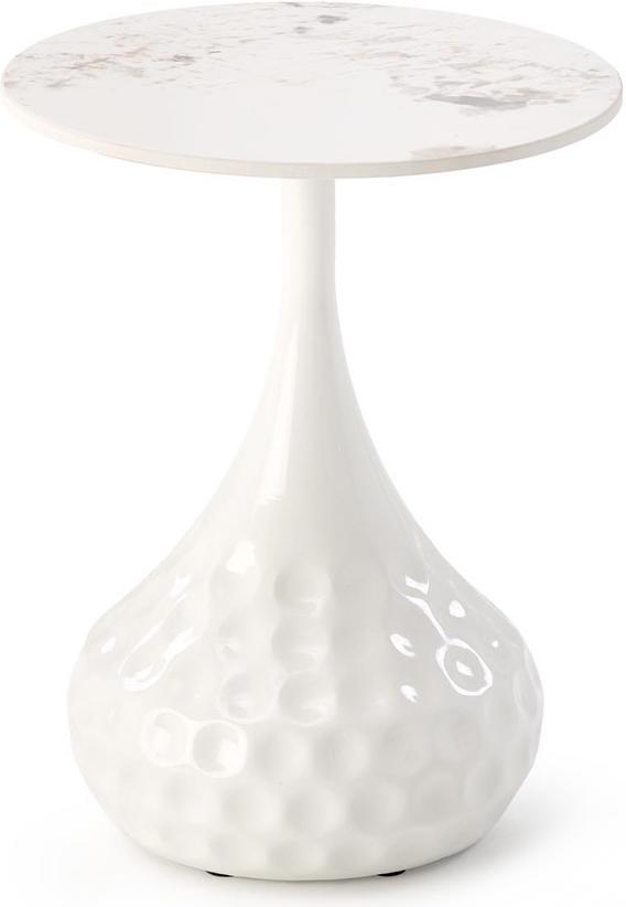 Стол кофейный Flare 40х40 см White marble (13811)