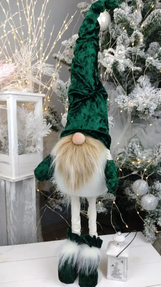 Новогодний Скандинавский Гном 75 см Зеленый (22392957)