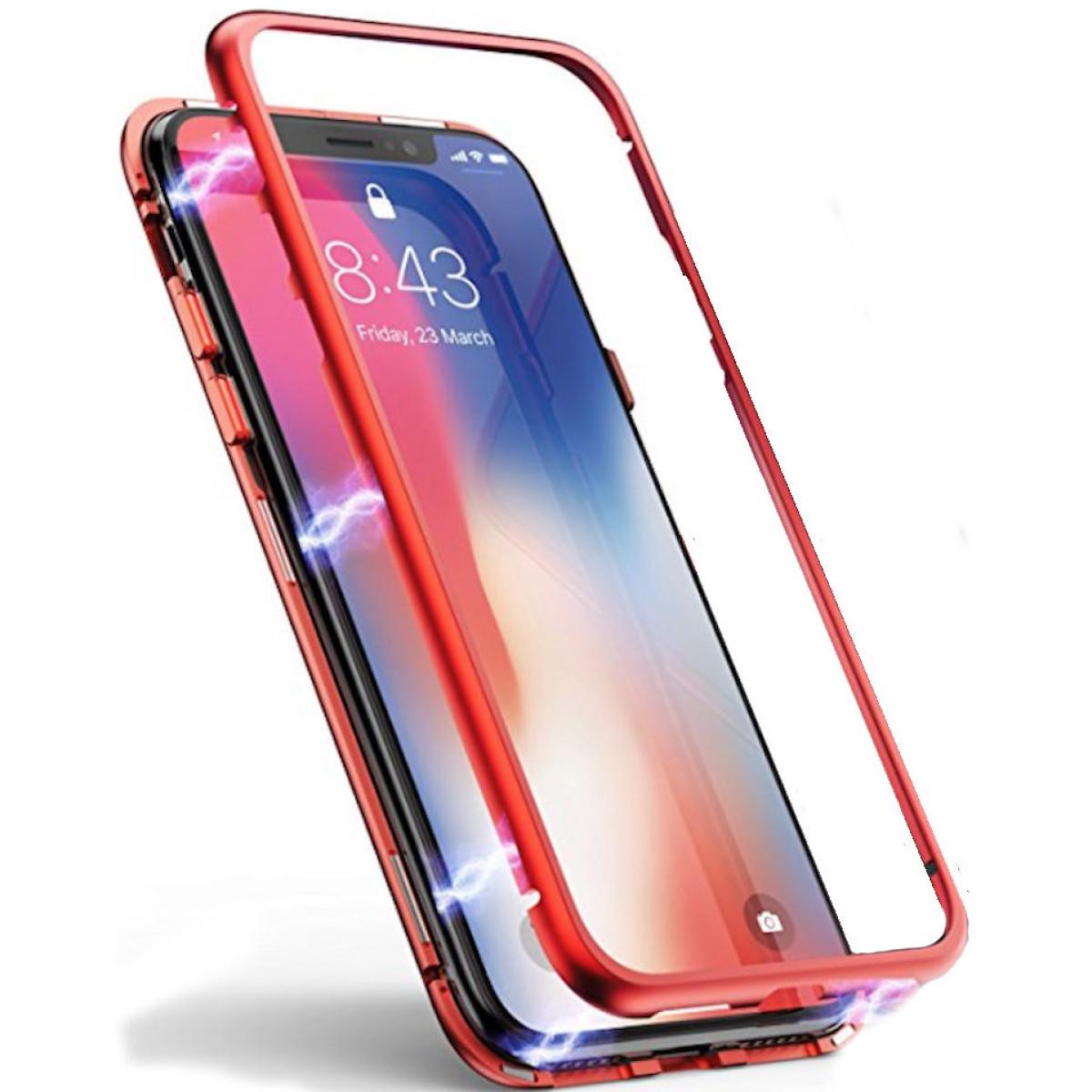 Магнитный чехол-накладка Magnetic Case for iPhone X, Red