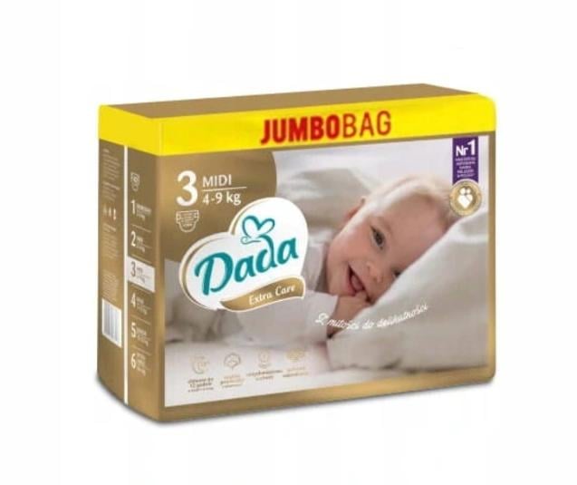 Підгузки Dada Extra Care 3 Jumbo Bag 4‑9 кг 106 шт.