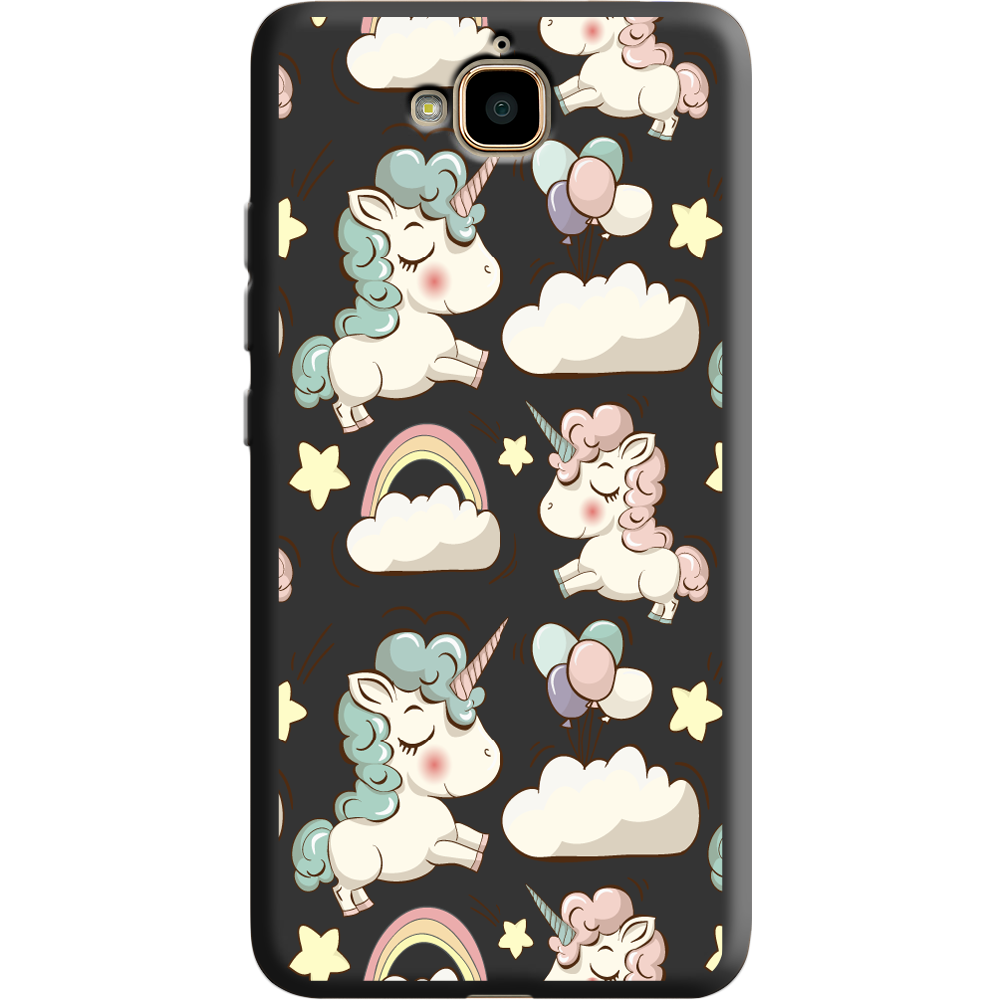 Чохол Boxface Huawei Y6 Pro Unicorns Чорний силікон (25518-cc2-38737)