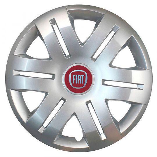 Автомобильные колпаки SKS 406 R16 с логотипом Fiat 4 шт. Серебристый