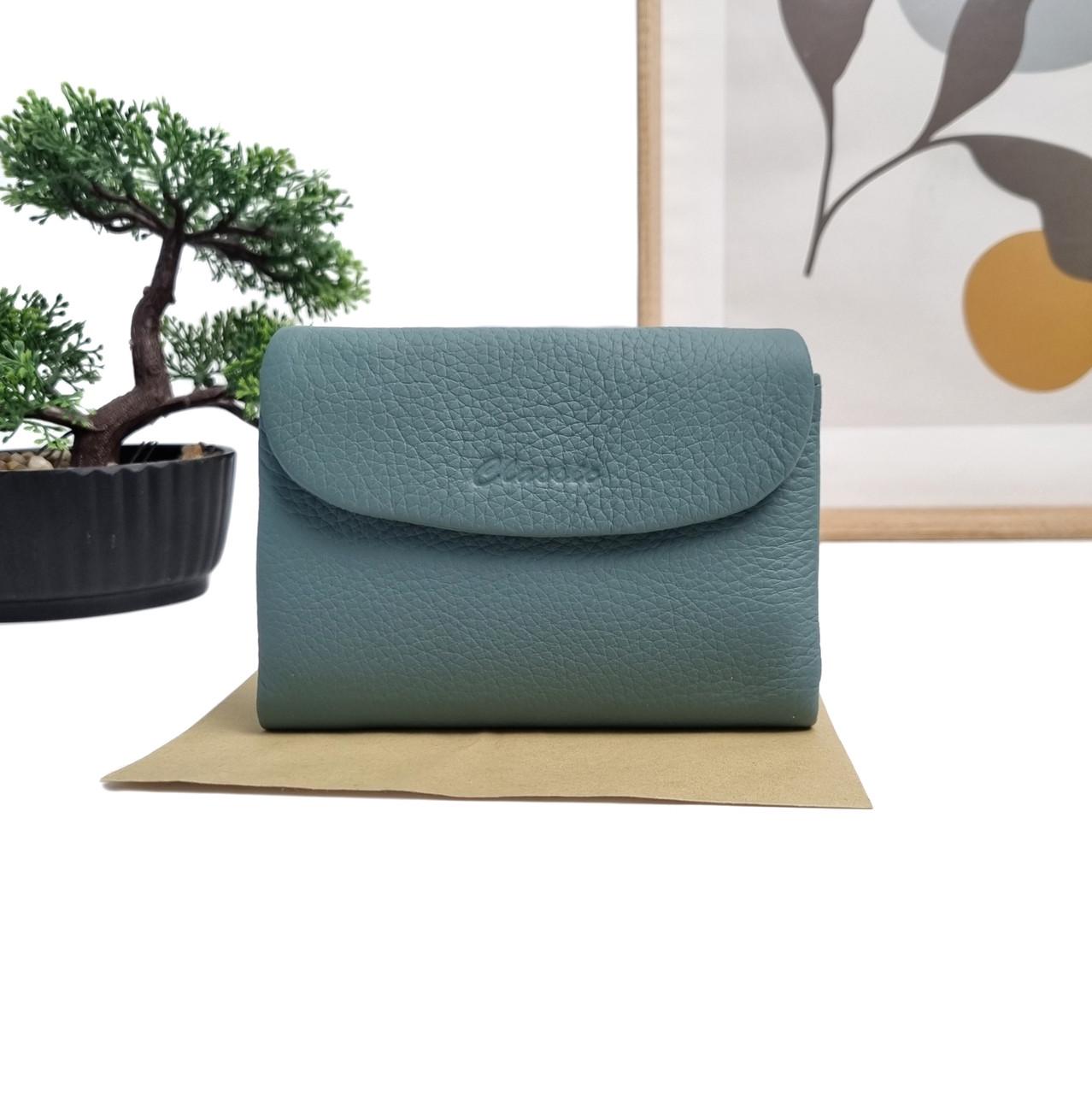 Гаманець жіночий GENUINE LEATHER шкіряний Блакитний (2201-9929M-26 l.blue)