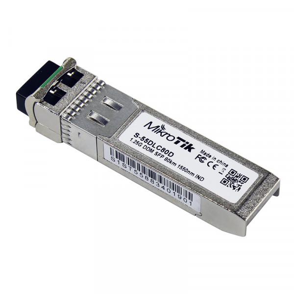 Интерфейсный модуль SFP MikroTik S-55DLC80D 1,25G SM 80Km 1550Nm (577780) - фото 2