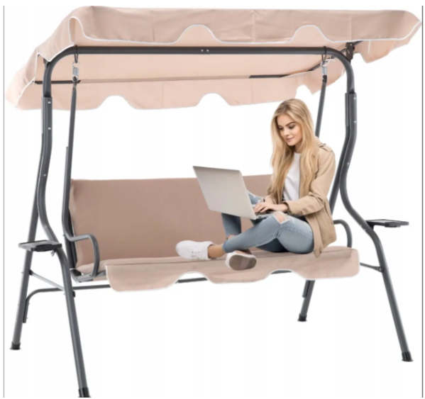 Качели садовые трехместные GardenLine KRE0735 - фото 6