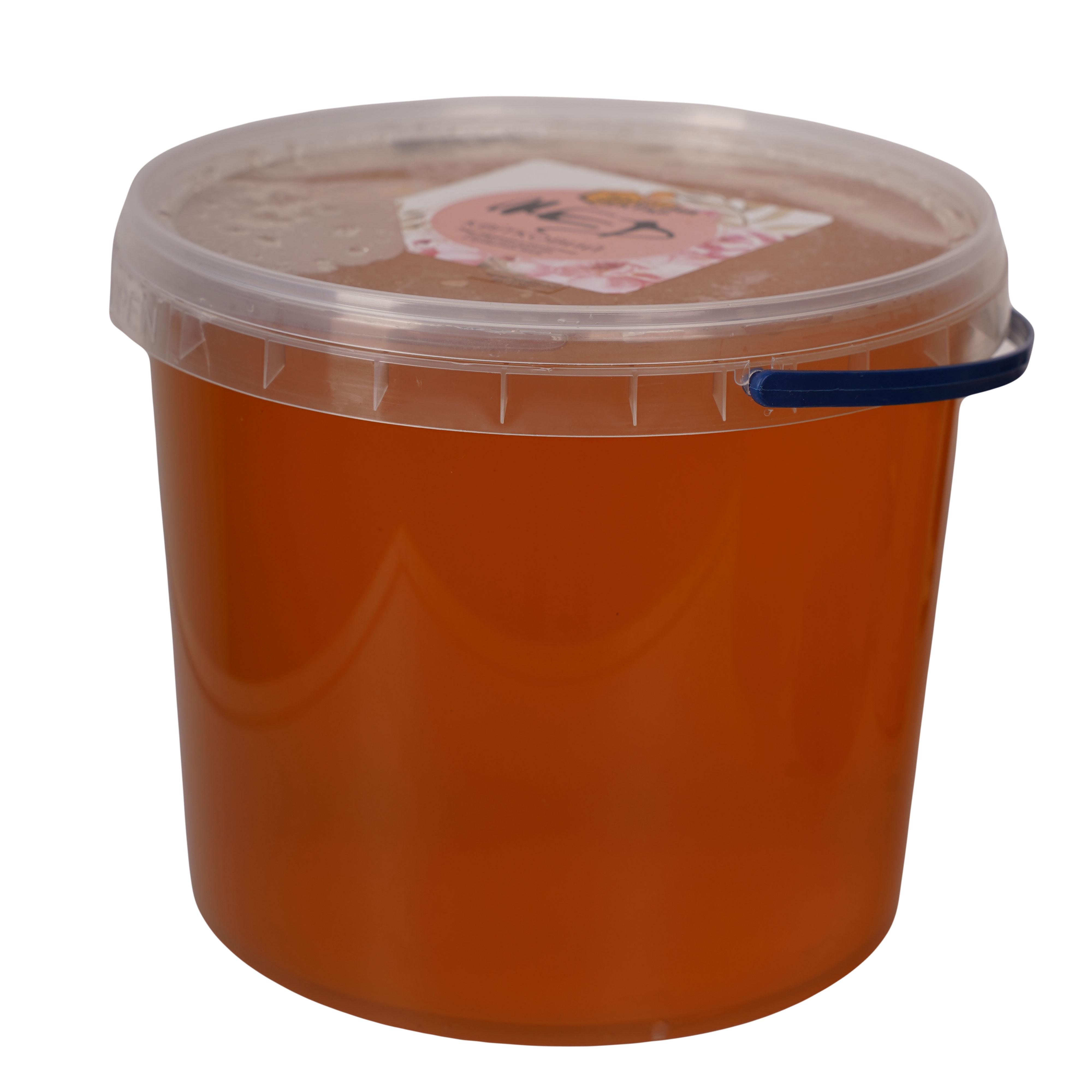 Мед цветочный натуральный пчелиный Золотой Нектар в ведерке 4,2 кг 3 л