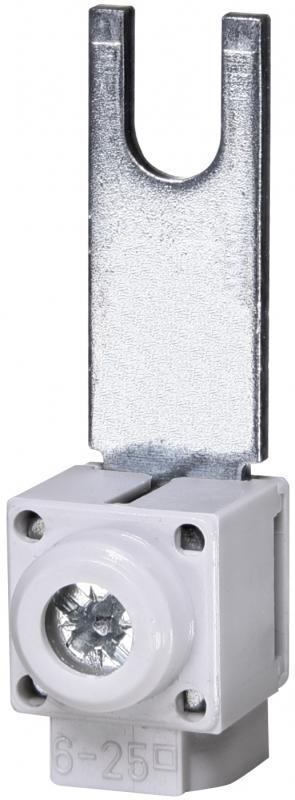 Клемма вводная ETI EFB-25FT-28 6-25 мм2 80A Fork вилка 28 мм ввод сверху 690V AC (2921286)