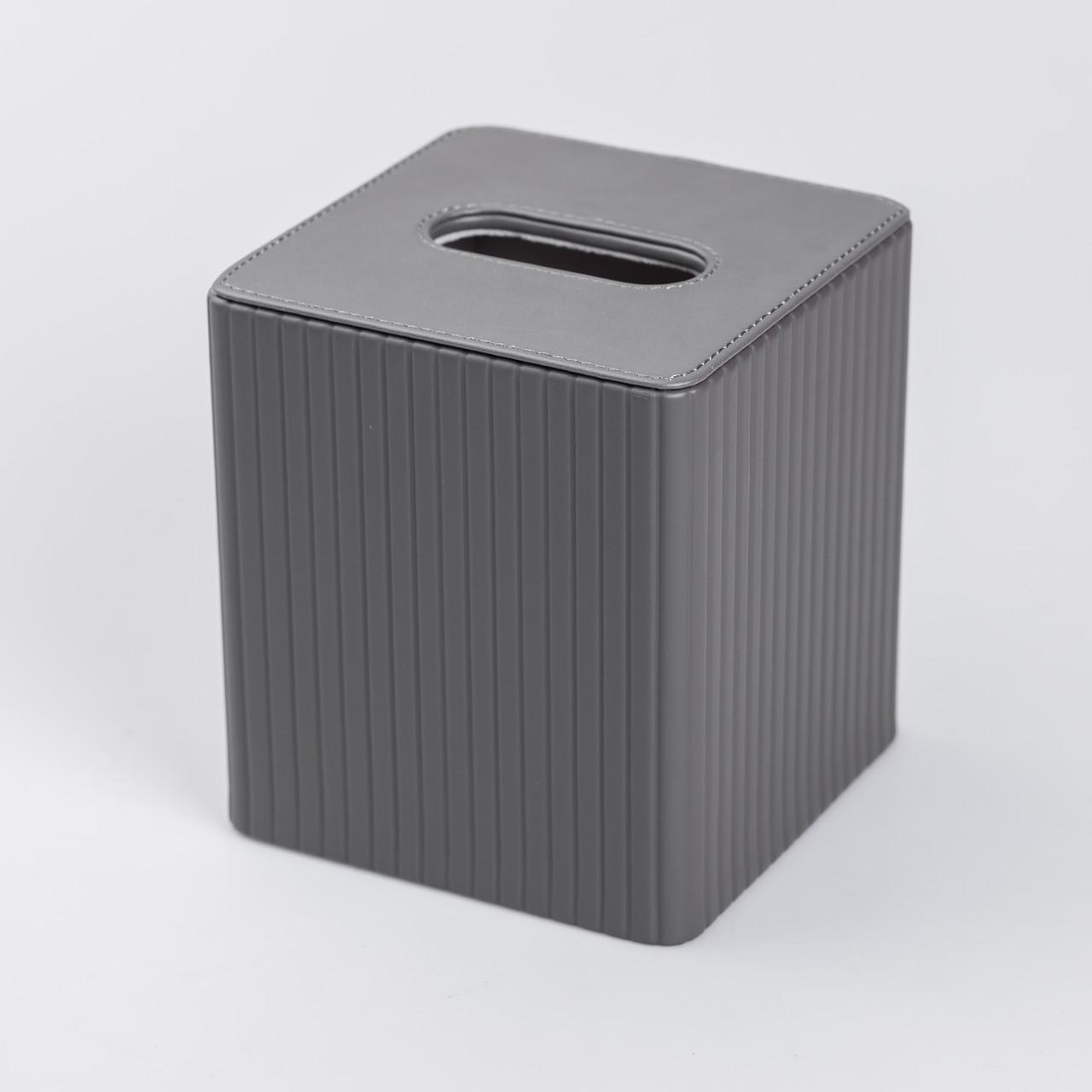 Серветка з еко шкіри квадратна 13х13х14,7 см Сірий - фото 5 Серветка з еко шкіри квадратна 13х13х14,7 см Сірий - фото 5